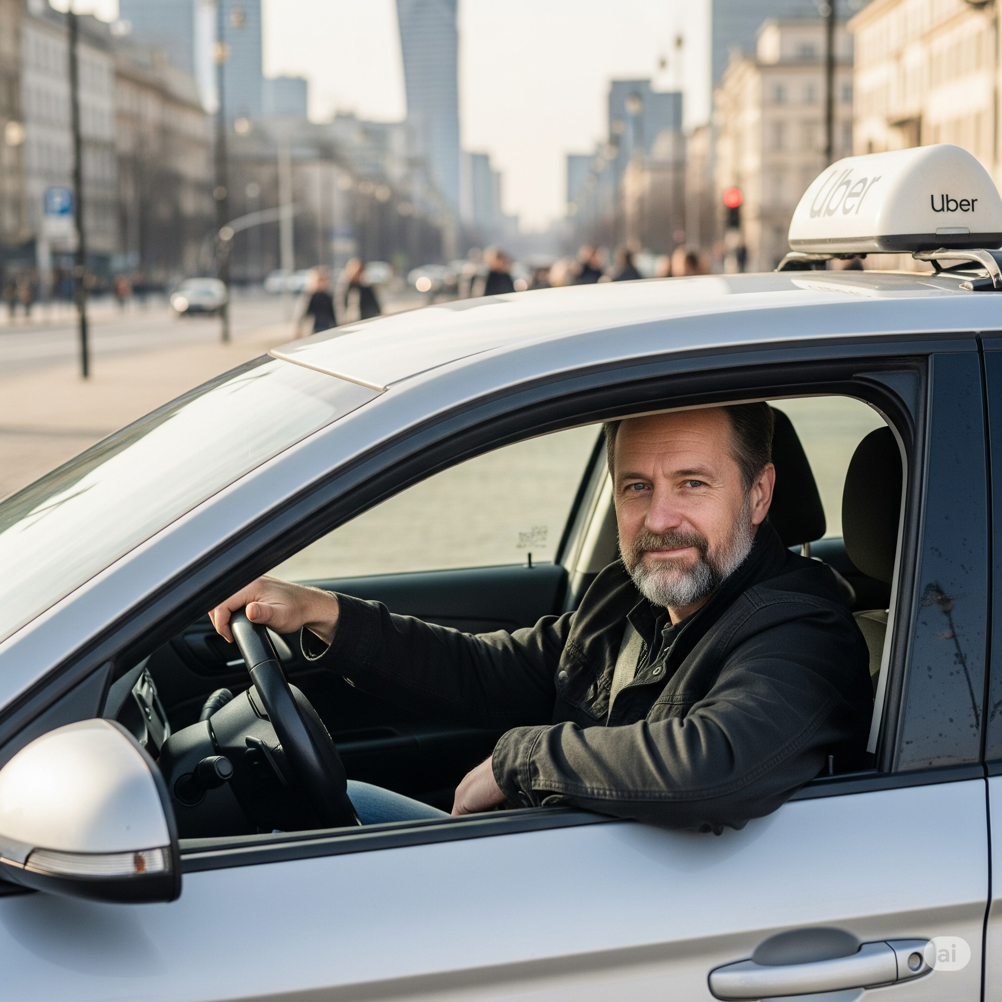 Friendly driver in BNC Global vehicle